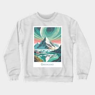 Retro Vintage Greenland Travel Adventure Crewneck Sweatshirt